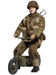 Martin Hicks British Paratrooper with Welbike 